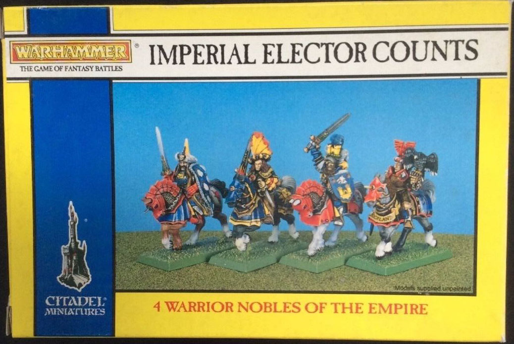 Warhammer Empire x1 CAPTAIN OOP Metal WFB TOW 90s 00s Elector